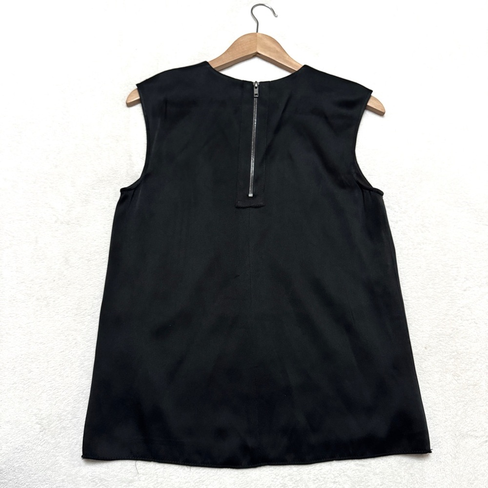 Helmut Lang Black Crochet Overlay Sleeveless Top - Picture 14 of 14